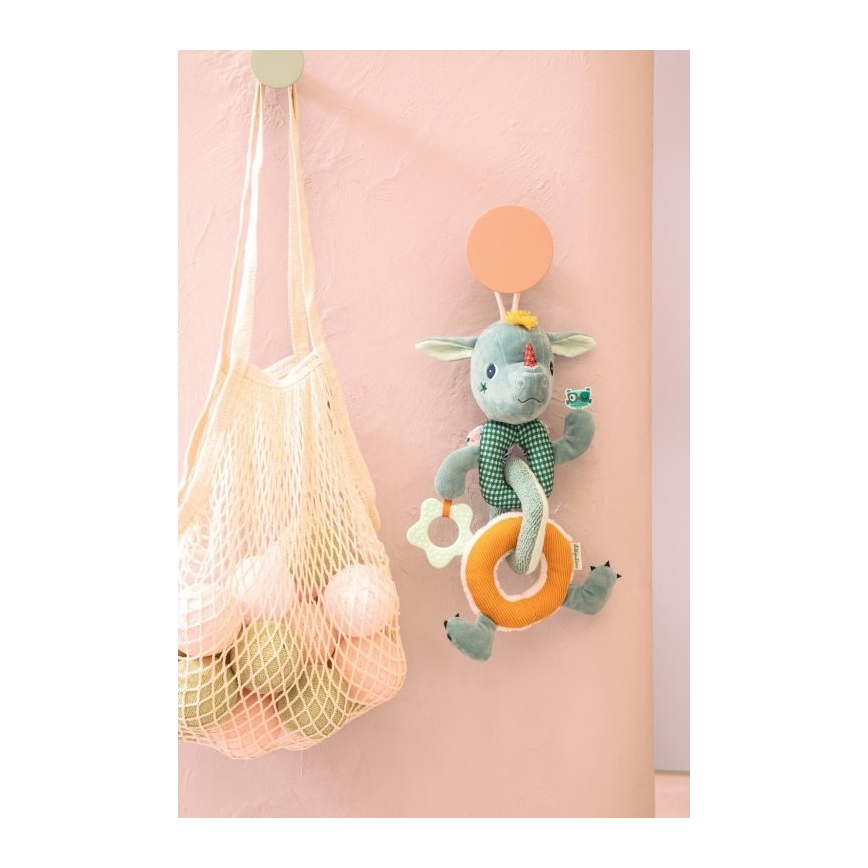 Lilliputiens - Peluche catena con un teether drago Joe