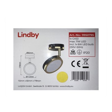 Lindby - Faretto LED 1xGX53/6W/230V