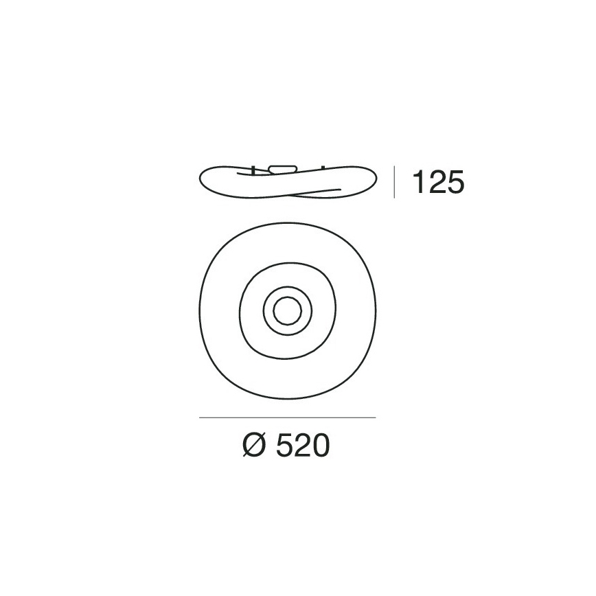 Linea Light 8006 - LED Deckenleuchte MR.MAGOO 1xLED/23W/230V