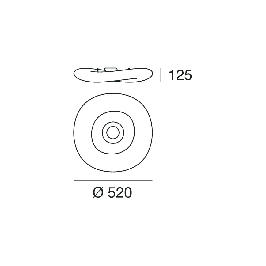 Linea Light 8006 - Plafoniera LED dimmerabile MR. MAGOO LED/23W/230V diametro 52 cm