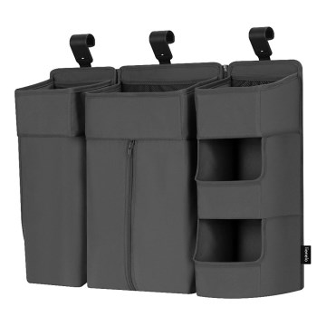 Lionelo - 3-in-1 Organizer für das Babybett SIDEPOCKET Grau