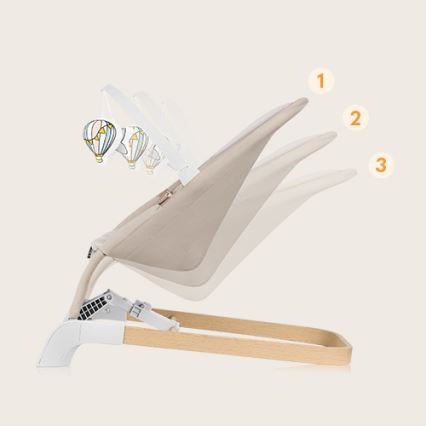 Lionelo - Altalena per bambini LILAC beige