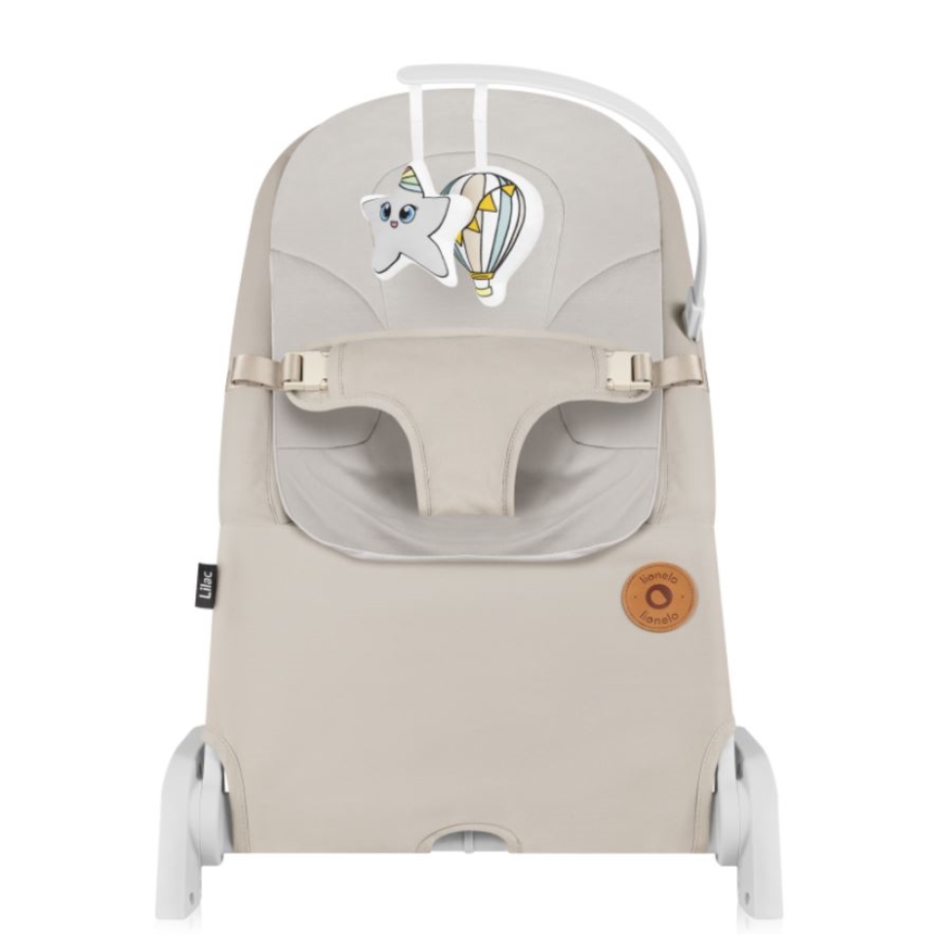 Lionelo - Altalena per bambini LILAC beige