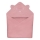 Lionelo - Asciugamano con cappuccio in mussola per bambini Rosa Baby