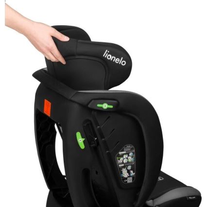 Lionelo - Autokindersitz AART i-Size 40-150 cm schwarz/grau