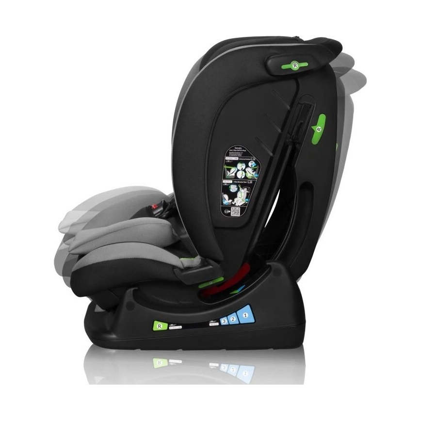 Lionelo - Autokindersitz AART i-Size 40-150 cm schwarz/grau