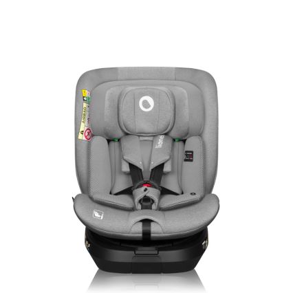 Lionelo - Autokindersitz BRAVE i-Size mit drehbarer Basis 40-150 cm Grey Stone
