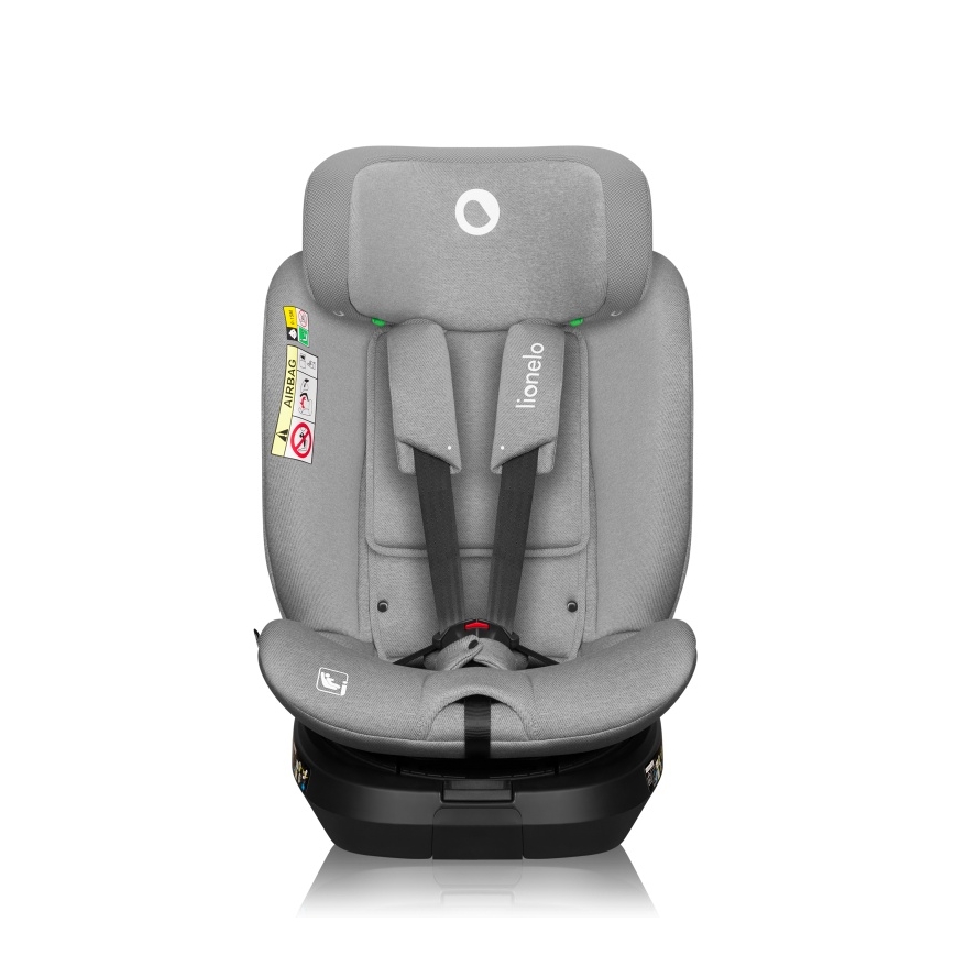 Lionelo - Autokindersitz BRAVE i-Size mit drehbarer Basis 40-150 cm Grey Stone