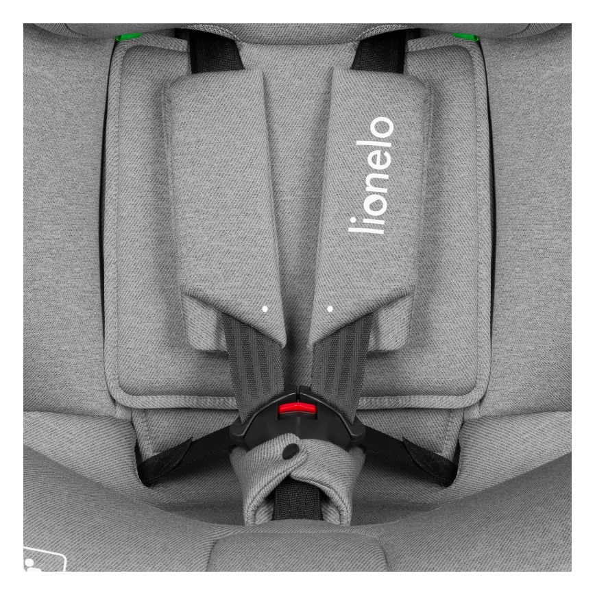 Lionelo - Autokindersitz BRAVE i-Size mit drehbarer Basis 40-150 cm Grey Stone