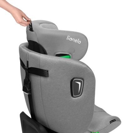 Lionelo - Autokindersitz BRAVE i-Size mit drehbarer Basis 40-150 cm Grey Stone