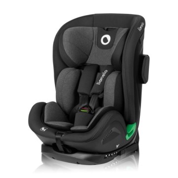Lionelo - Autokindersitz HARPER i-Size mit drehbarer Basis 76-150 cm Black Carbon