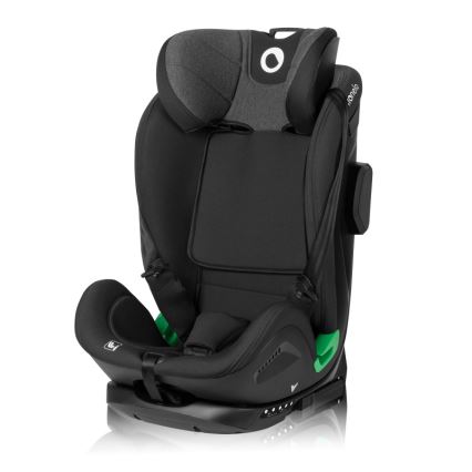 Lionelo - Autokindersitz HARPER i-Size mit drehbarer Basis 76-150 cm Black Carbon