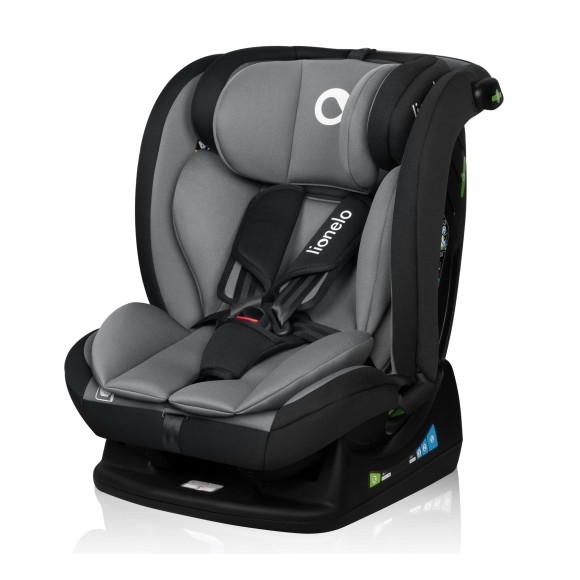 Lionelo - Autokindersitz IZZY i-Size 40-150 cm Schwarz/Grau