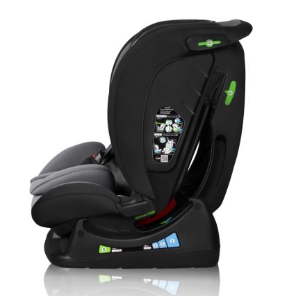 Lionelo - Autokindersitz IZZY i-Size 40-150 cm Schwarz/Grau