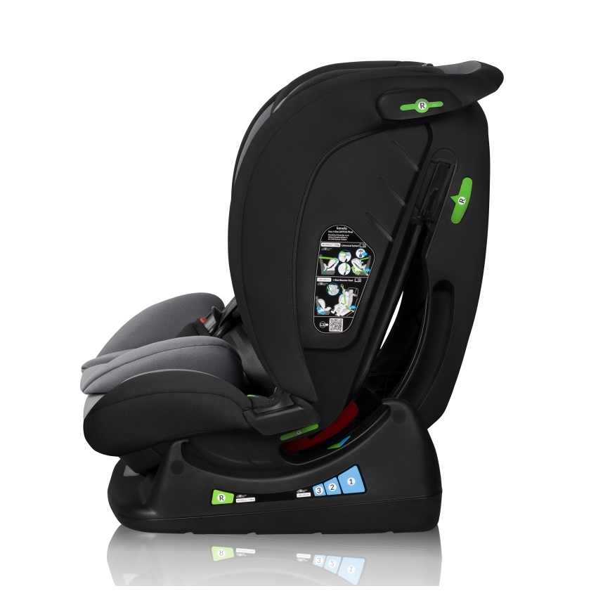 Lionelo - Autokindersitz IZZY i-Size 40-150 cm Schwarz/Grau
