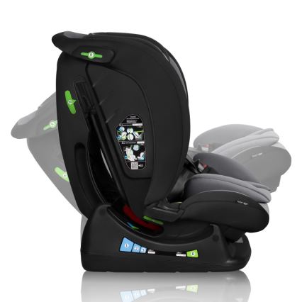 Lionelo - Autokindersitz IZZY i-Size 40-150 cm Schwarz/Grau