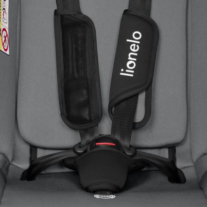 Lionelo - Autokindersitz IZZY i-Size 40-150 cm Schwarz/Grau