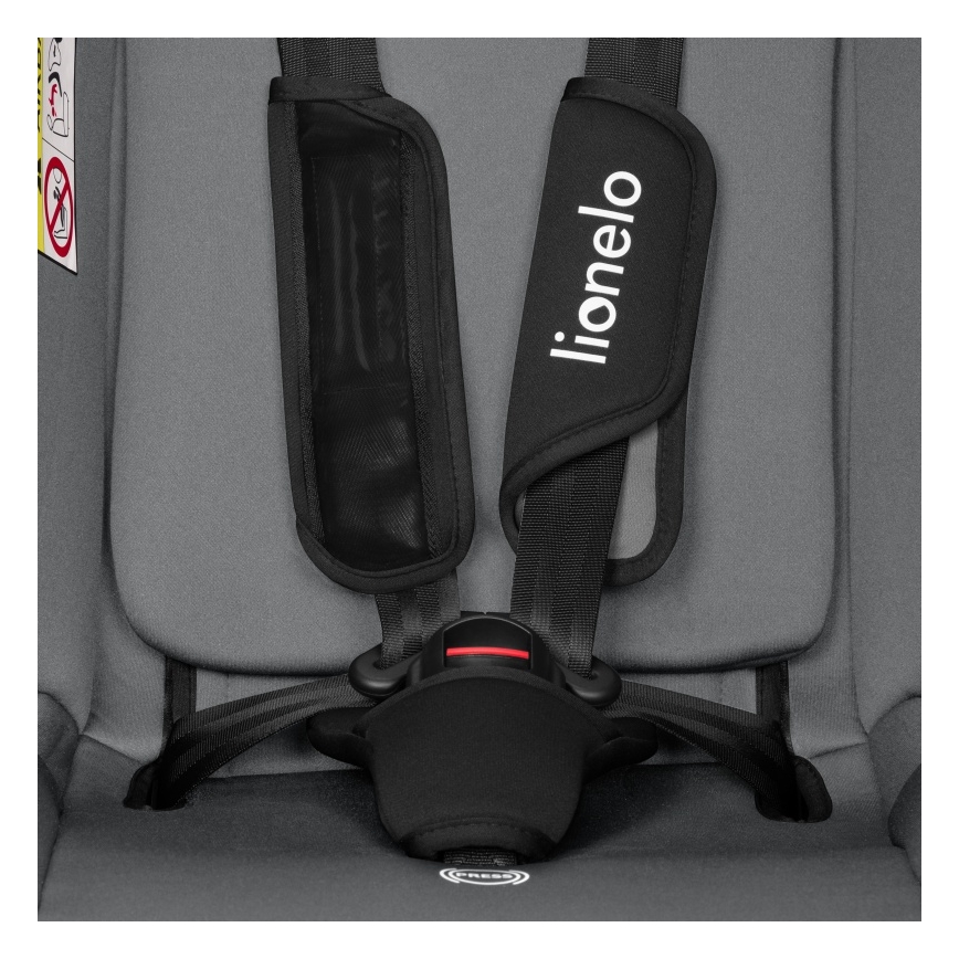 Lionelo - Autokindersitz IZZY i-Size 40-150 cm Schwarz/Grau