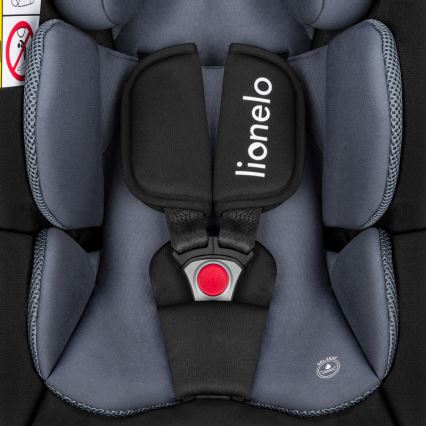 Lionelo - Autokindersitz mit Basis ASTRID SET i-Size 40-87 cm Schwarz/Grau