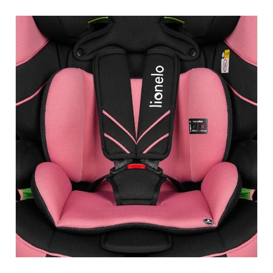 Lionelo - Autositz LEVI ONE i-Size 76-150 cm schwarz/rosa