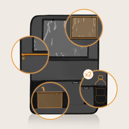 Lionelo - Autositz-Organizer SEAT ORGANIZER Grau