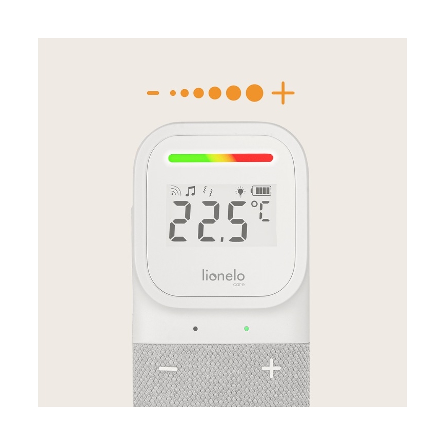 Lionelo - Baby monitor audio ricaricabile senza fili BABYLINE 2.3 5V