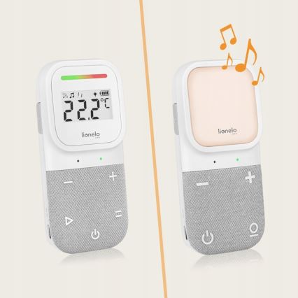 Lionelo - Baby monitor audio ricaricabile senza fili BABYLINE 2.3 5V