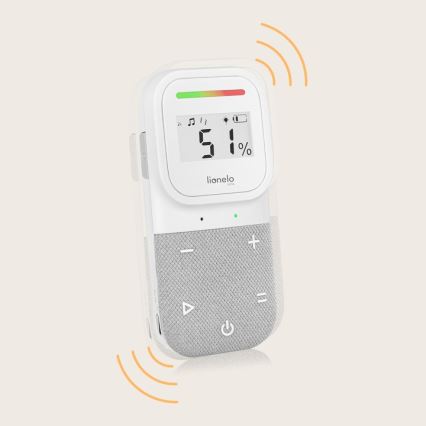 Lionelo - Baby monitor audio ricaricabile senza fili BABYLINE 2.3 5V