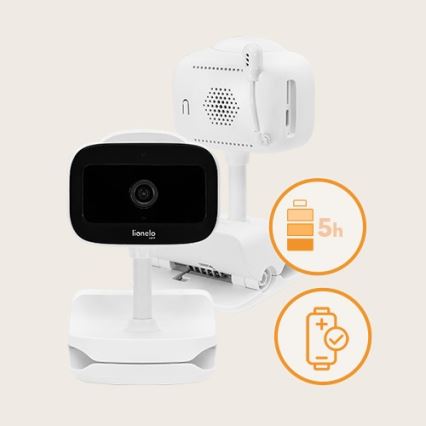 Lionelo - Baby monitor ricaricabile per bambini BABYLINE GO 5V 3350 mAh