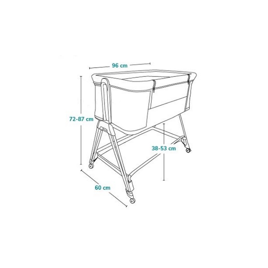 Lionelo - Babybett 2in1 LUNA grau