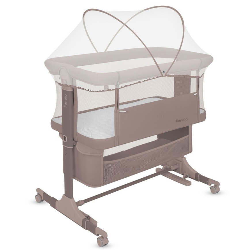 Lionelo - Babybett 3-in-1 JODIE Beige Taupe