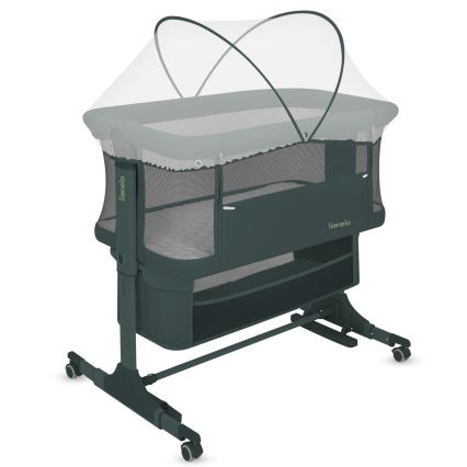 Lionelo - Babybett 3-in-1 JODIE Grün/Graphit