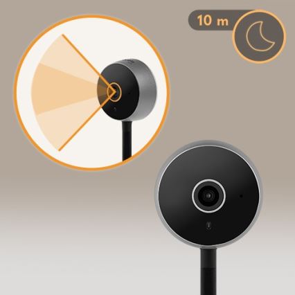 Lionelo - Babyphone connecté BABYLINE SMART Wi-Fi Noir