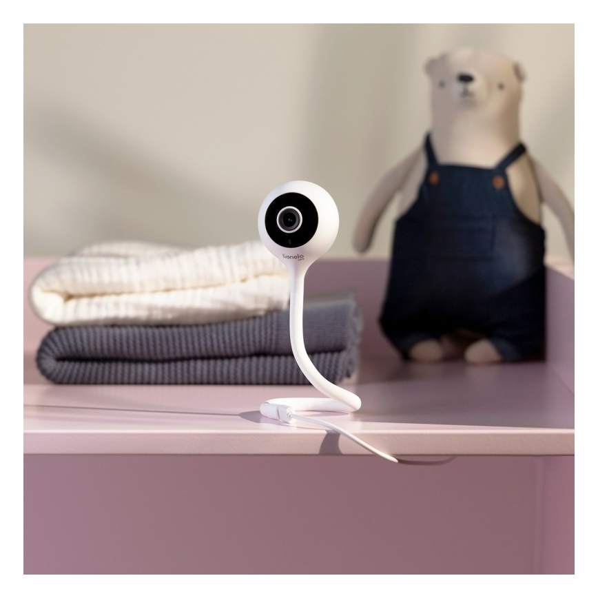 Lionelo - Babyphone intelligent BABYLINE SMART Wi-Fi blanc