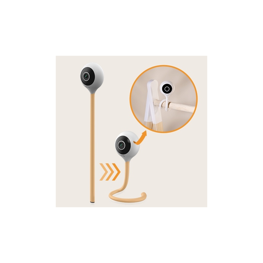 Lionelo - Babyphone intelligent BABYLINE SMART Wi-Fi blanc