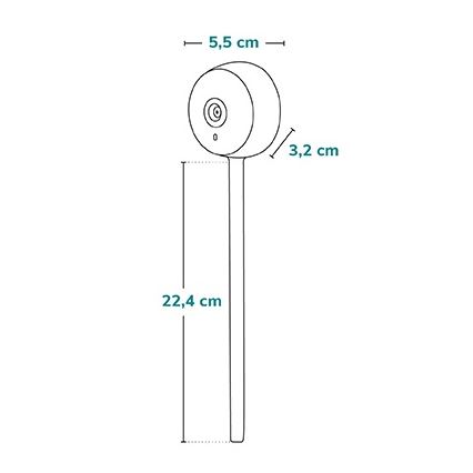 Lionelo - Babyphone intelligent BABYLINE SMART Wi-Fi blanc