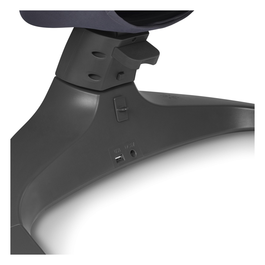 Lionelo - Babyschaukel mit Melodie RALF 4xAA Grau Weiß + Fernbedienung