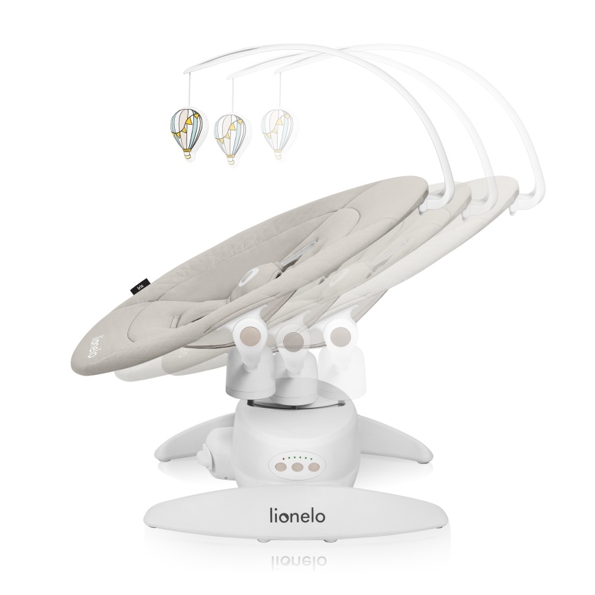 Lionelo - Babywippe mit Melodie IRIS 4xAA Sandbeige