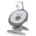 Lionelo - Babywippe mit Melodie MELL Grey Stone 4xAA + Fernbedienung
