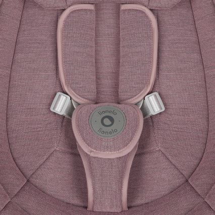 Lionelo - Balancelle musicale pour bébé BLOSSOM Rose mauve + télécommande