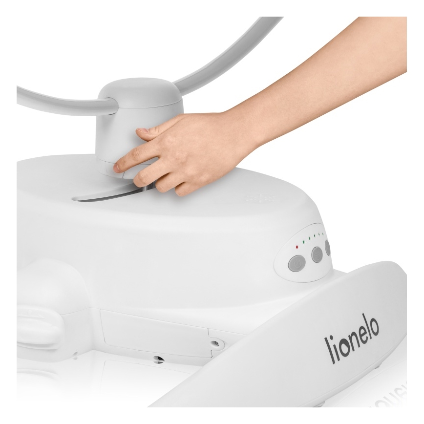 Lionelo - Balancelle musicale pour bébé IRIS Grey Concrete