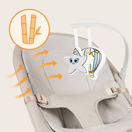 Lionelo - Balancelle pour bébé LILAC beige