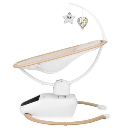 Lionelo - Balancelle pour bébé musicale OLIVIA Beige naturel + télécommande