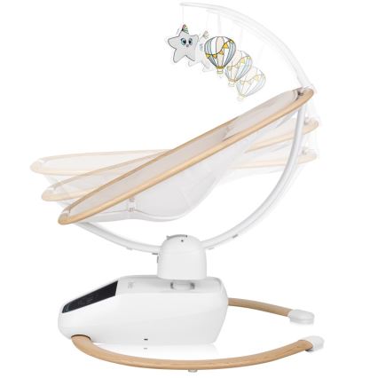 Lionelo - Balancelle pour bébé musicale OLIVIA Beige naturel + télécommande