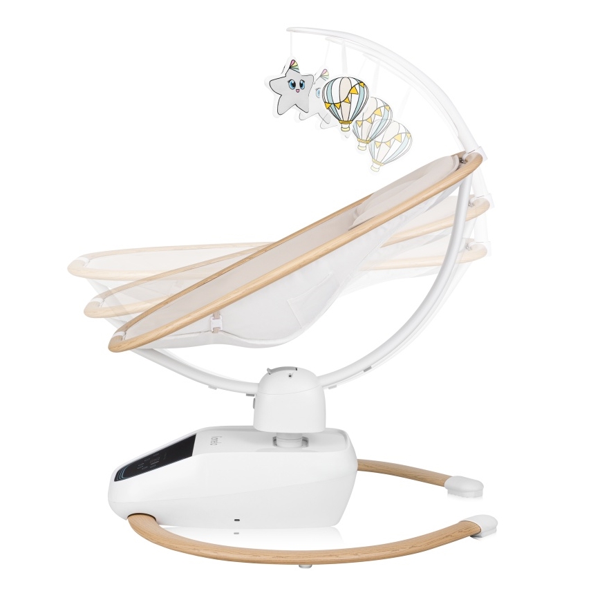 Lionelo - Balancelle pour bébé musicale OLIVIA Beige naturel + télécommande
