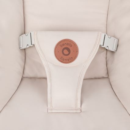 Lionelo - Balancelle pour bébé OLIVIA Beige naturel avec mélodie + télécommande