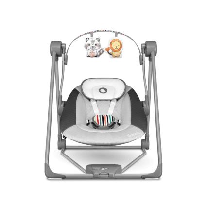 Lionelo - Balancelle pour bébé OTTO 4xLR14 Cozy Grey