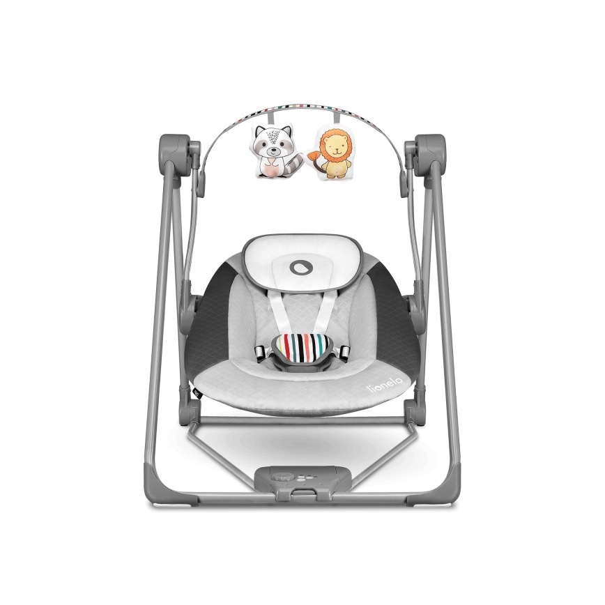 Lionelo - Balancelle pour bébé OTTO 4xLR14 Cozy Grey