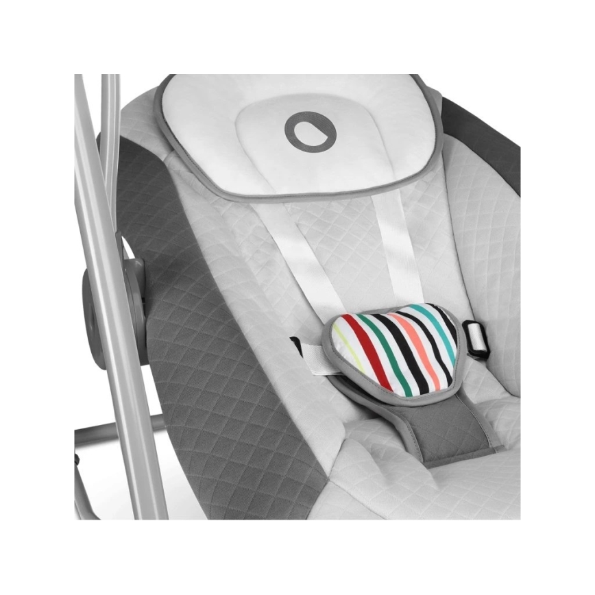 Lionelo - Balancelle pour bébé OTTO 4xLR14 Cozy Grey