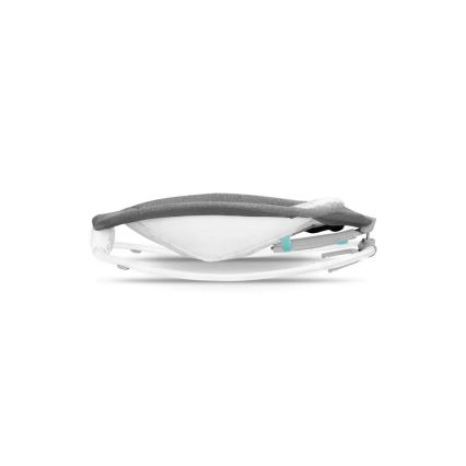 Lionelo - Balancelle vibrante pour bébé avec mélodie PASCAL 2xAA gris/turquoise